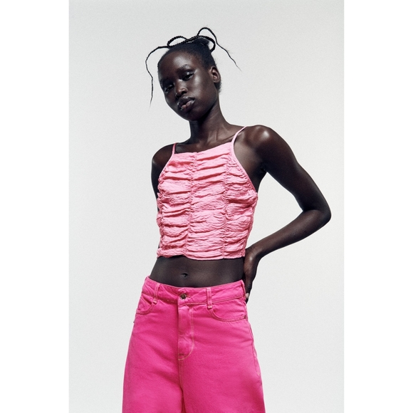 Zara draped crop top - Picture 5 of 8